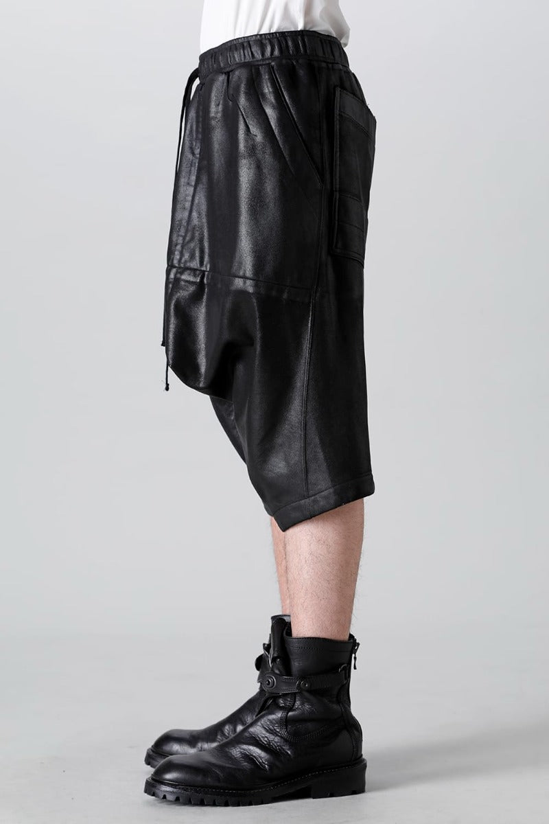 Cotton Sweat Coated Seamed Short Pants