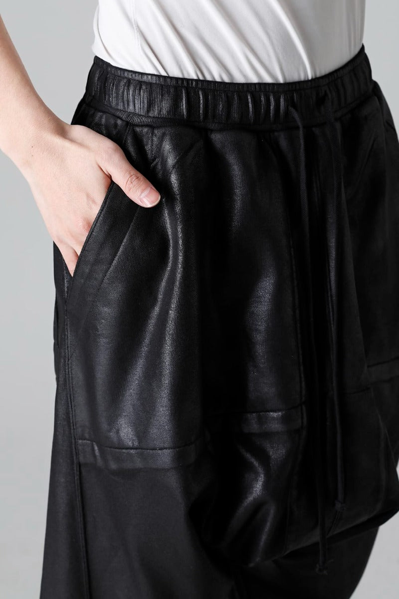 Cotton Sweat Coated Seamed Short Pants