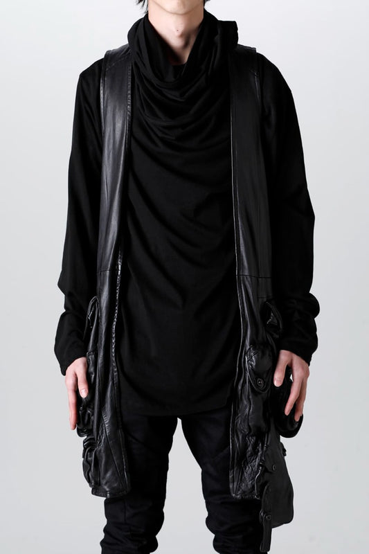 Gas Mask Lamb Leather Vest