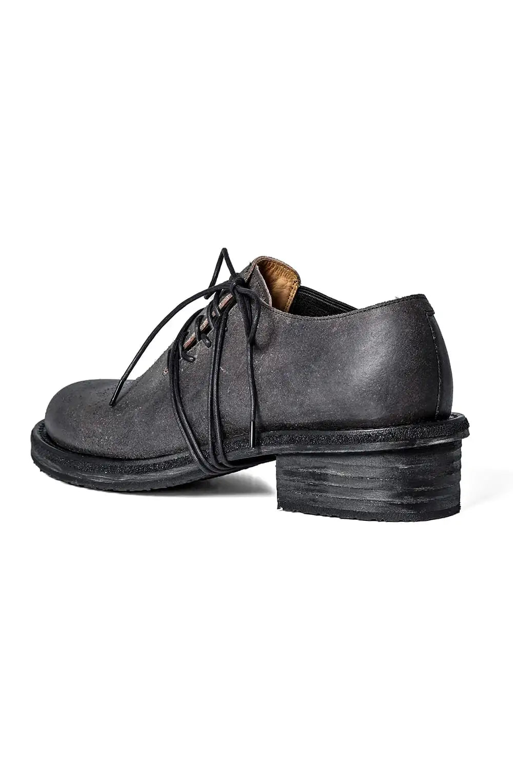 Diagonal Lace-up Derby Shoes  D.Gray