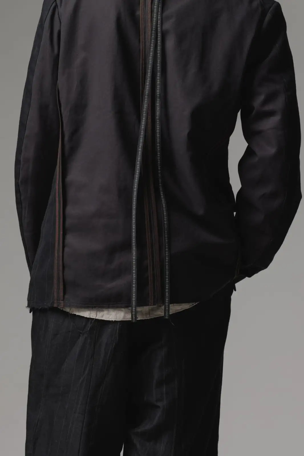 ジャケット コットン リネン ストライプ