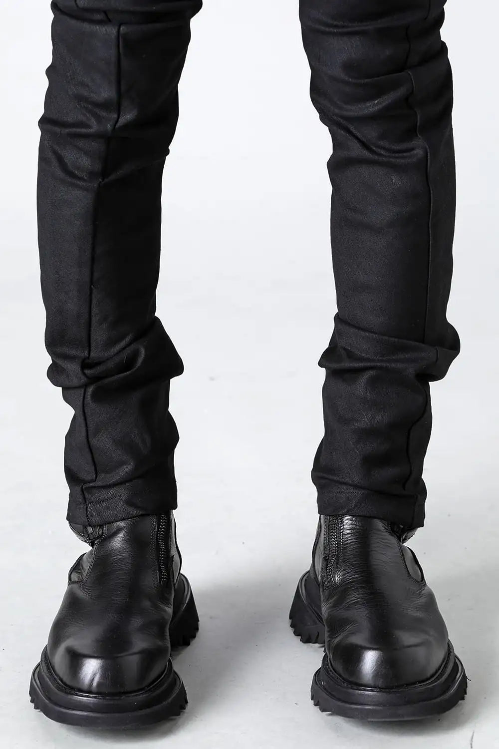 10.5oz Stretch Denim Skinny Pants Black