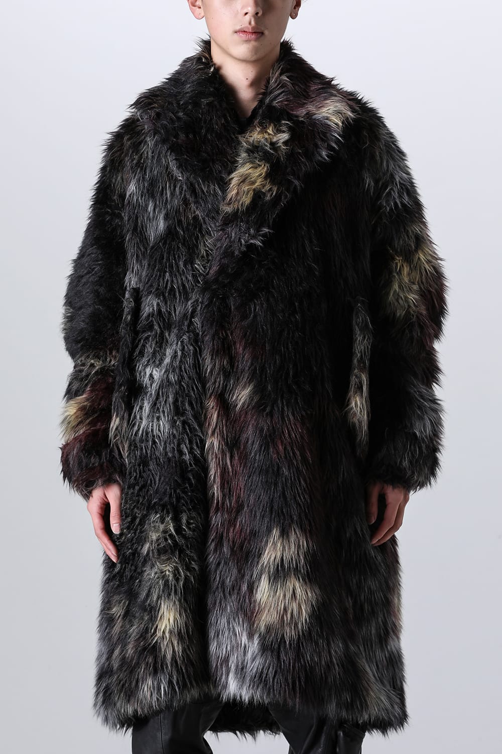 Modacrylic Jacquard Fur Coat