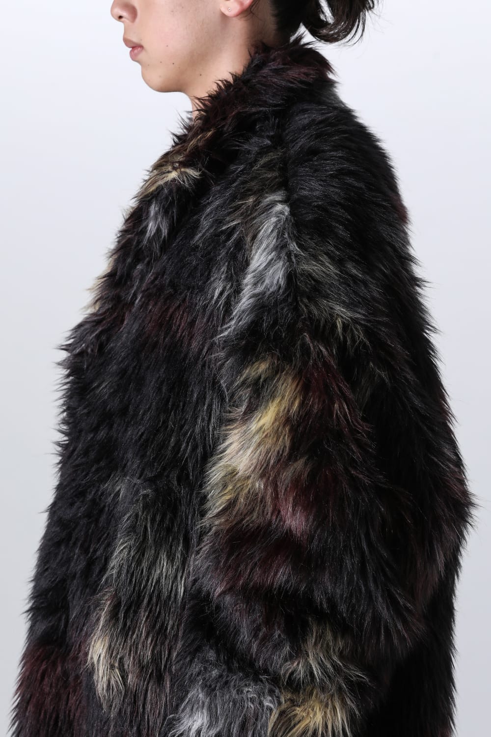 Modacrylic Jacquard Fur Coat