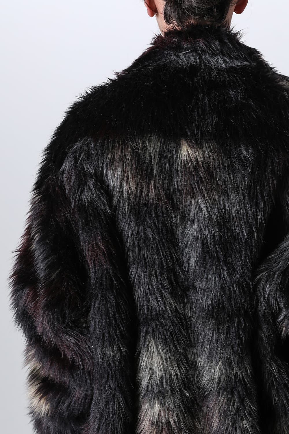 Modacrylic Jacquard Fur Coat