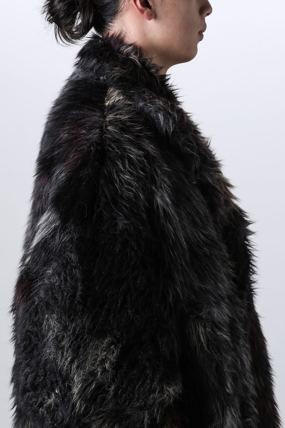 Modacrylic Jacquard Fur Coat