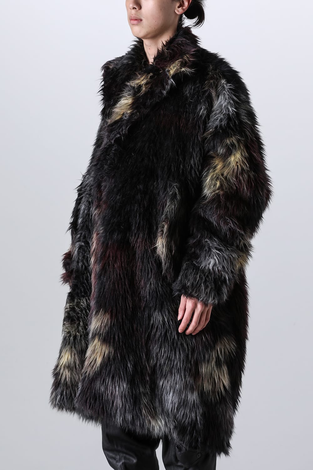 Modacrylic Jacquard Fur Coat