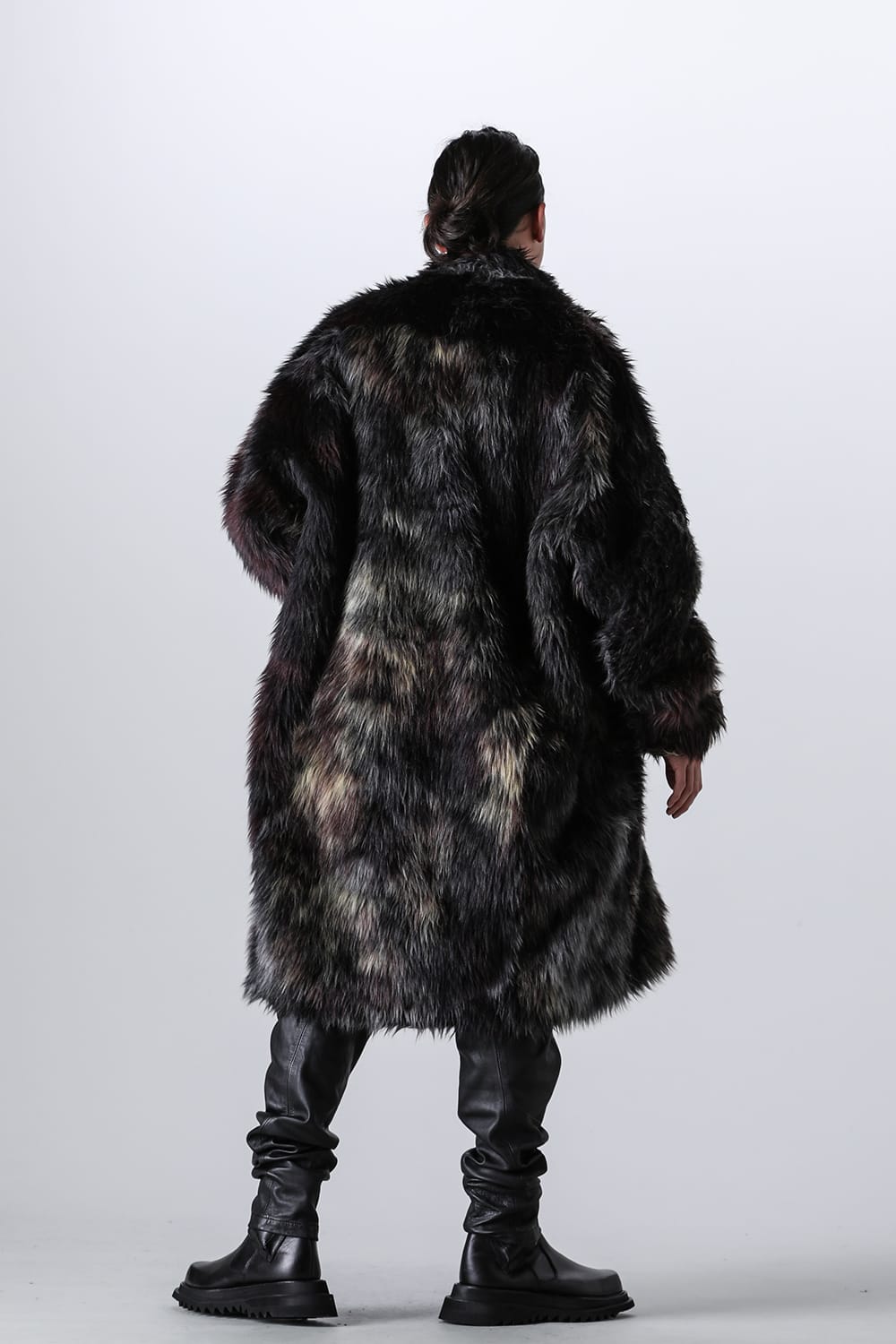Modacrylic Jacquard Fur Coat