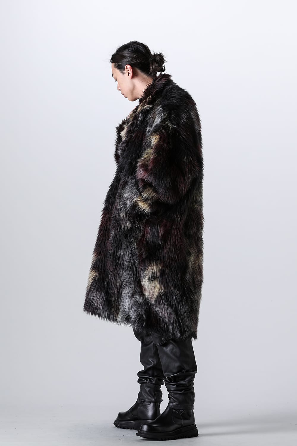 Modacrylic Jacquard Fur Coat