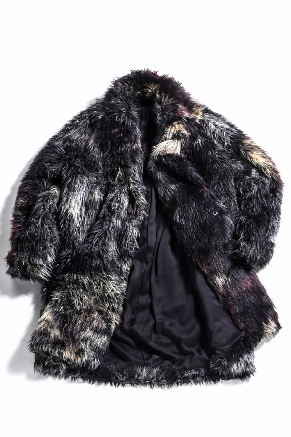 Modacrylic Jacquard Fur Coat