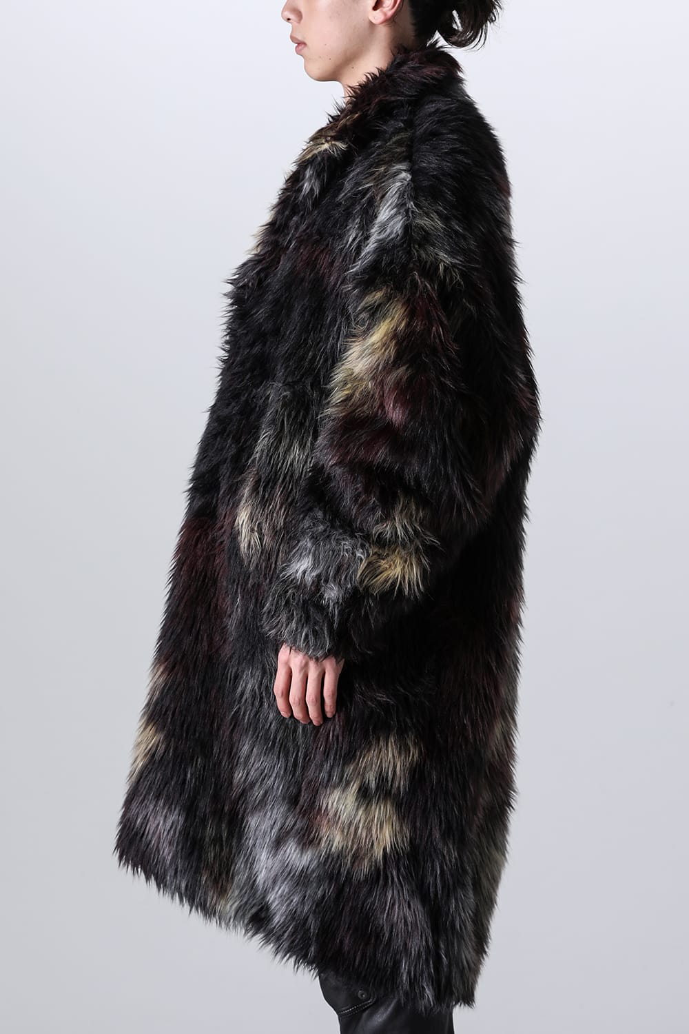 Modacrylic Jacquard Fur Coat
