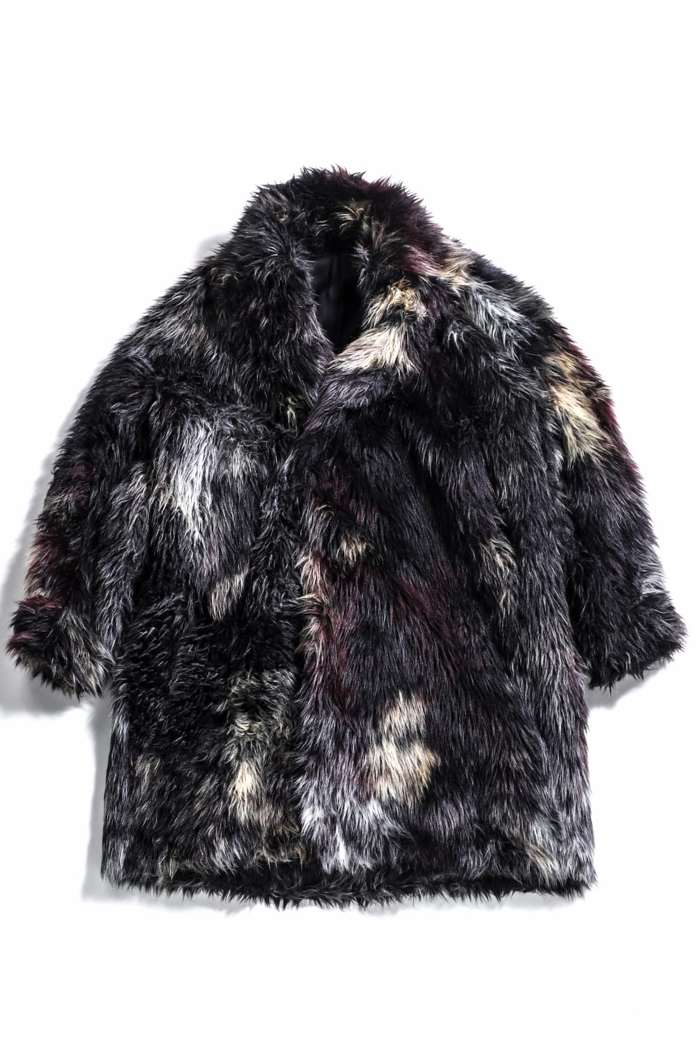 Modacrylic Jacquard Fur Coat