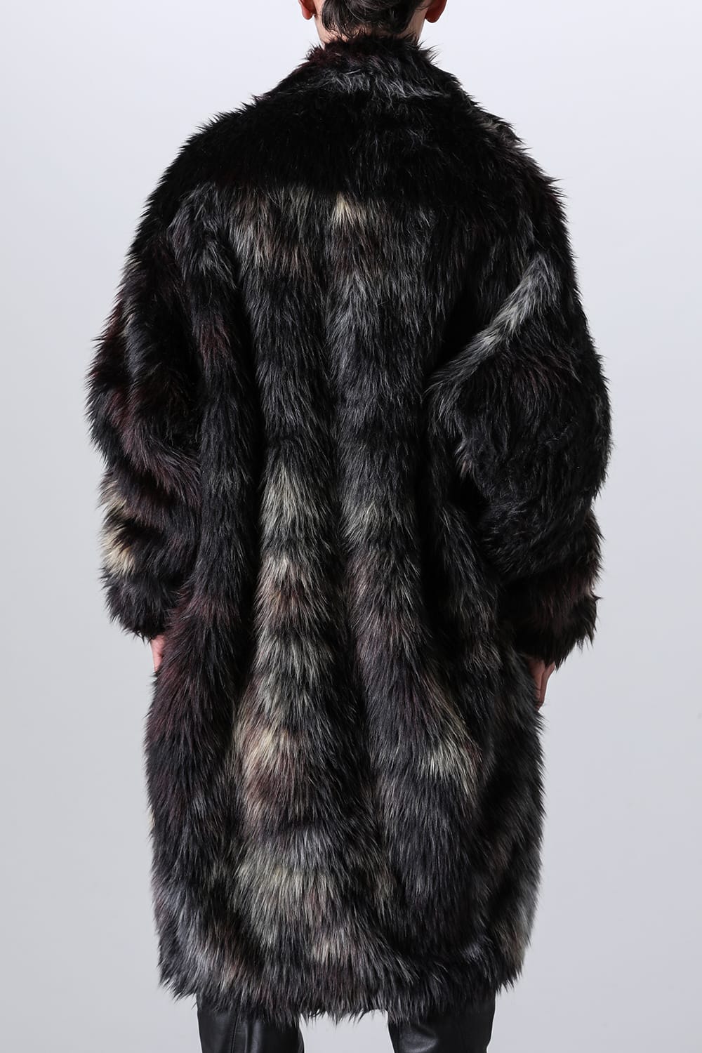 Modacrylic Jacquard Fur Coat