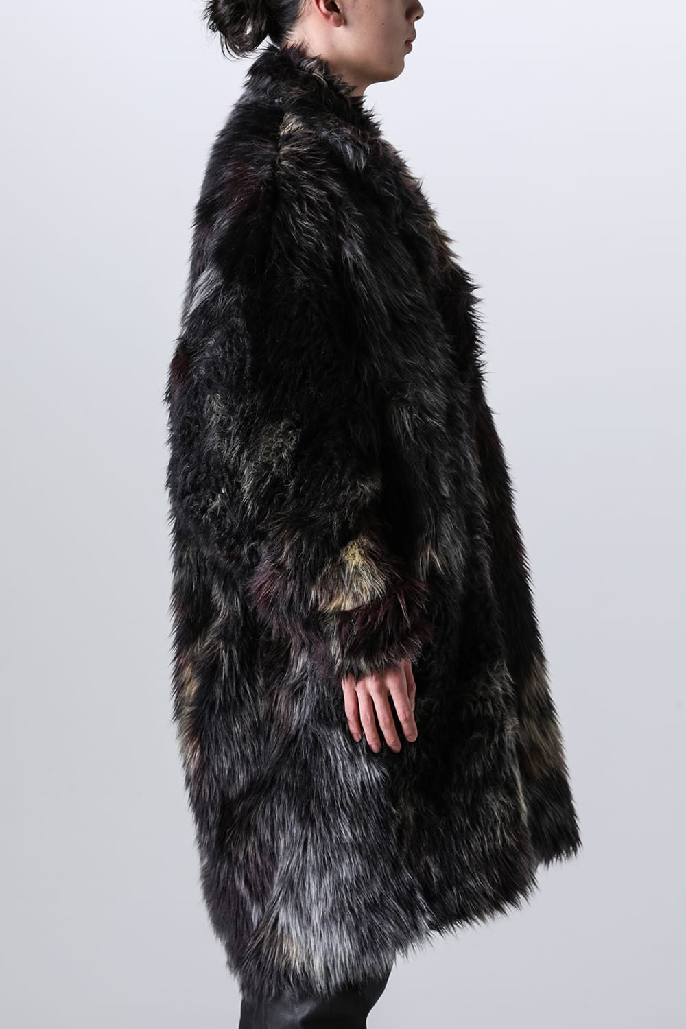 Modacrylic Jacquard Fur Coat