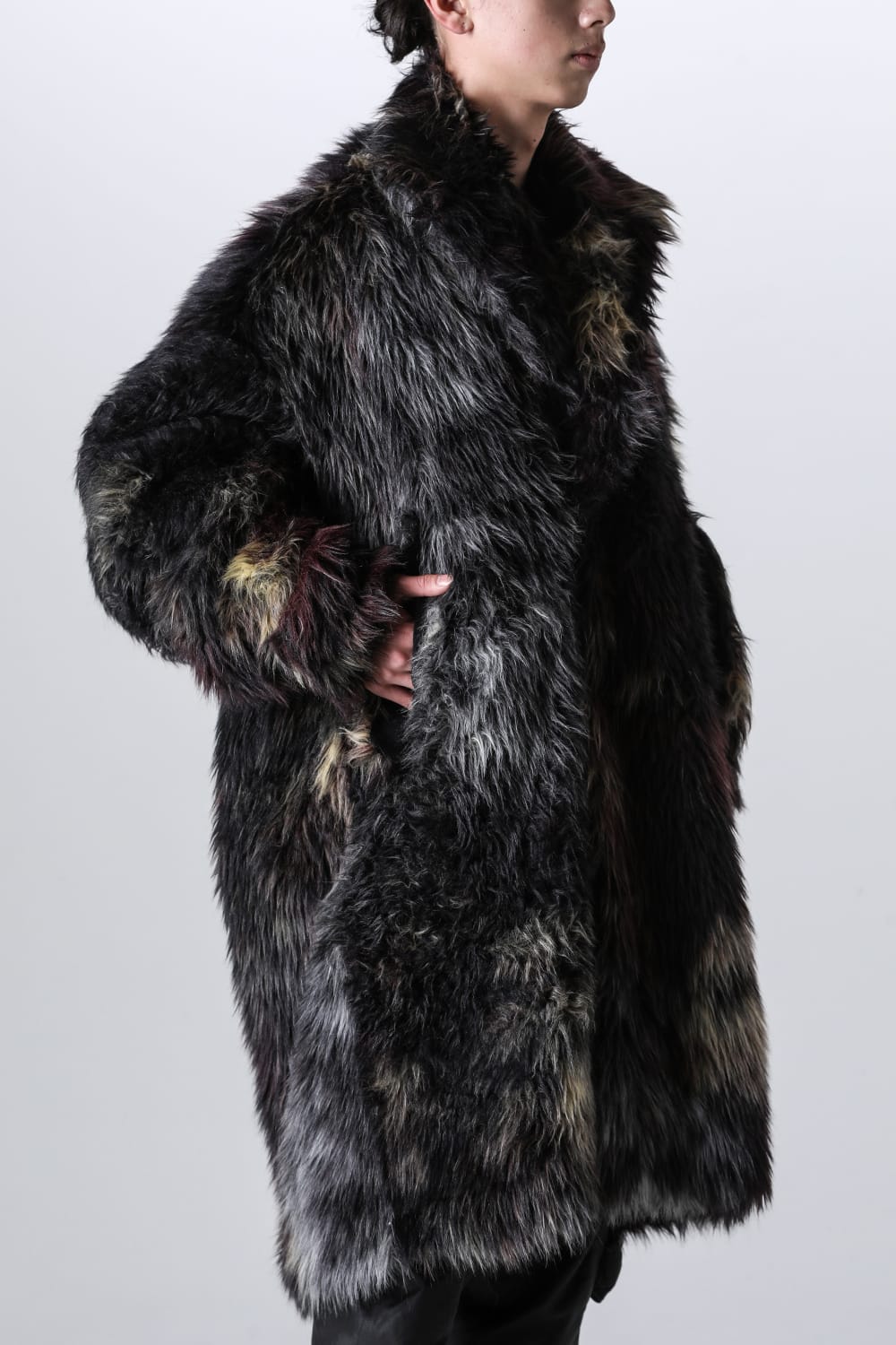 Modacrylic Jacquard Fur Coat