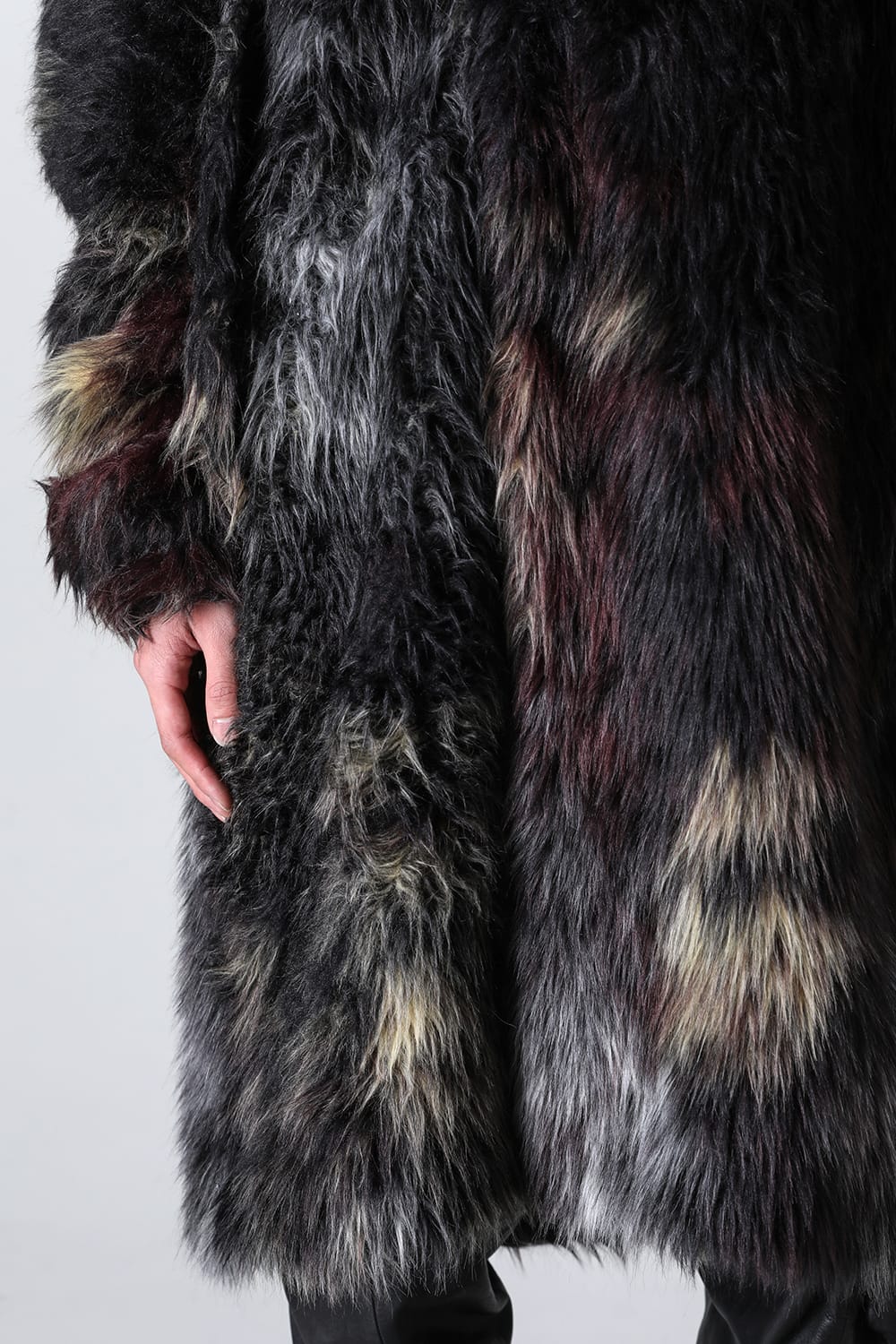 Modacrylic Jacquard Fur Coat
