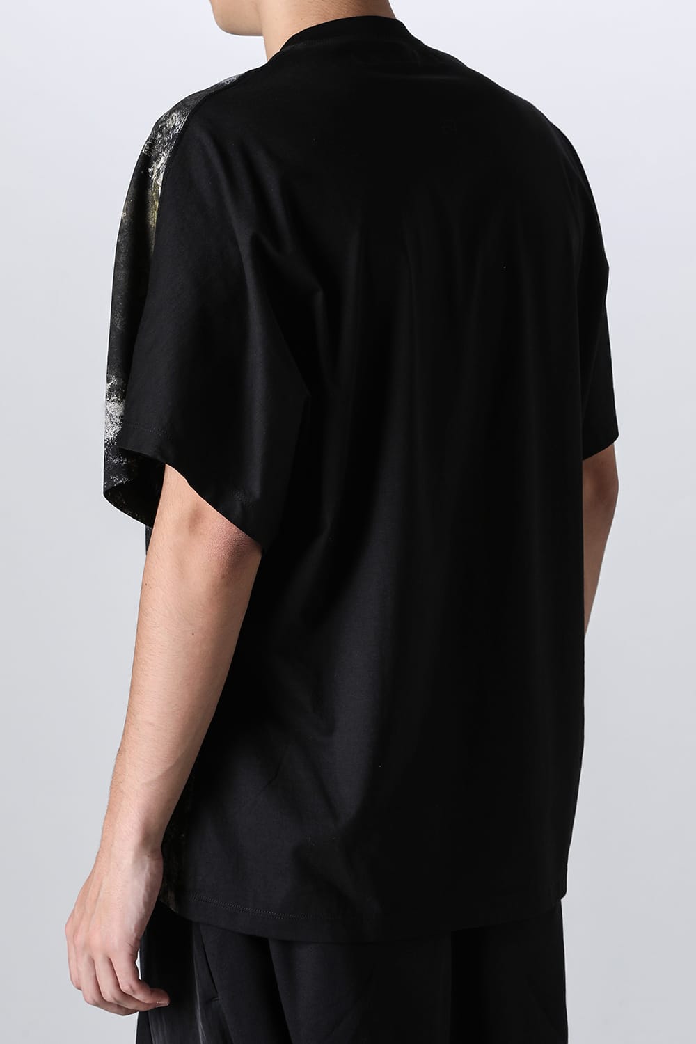 Cotton SZ Jersey Print T-Shirt Black