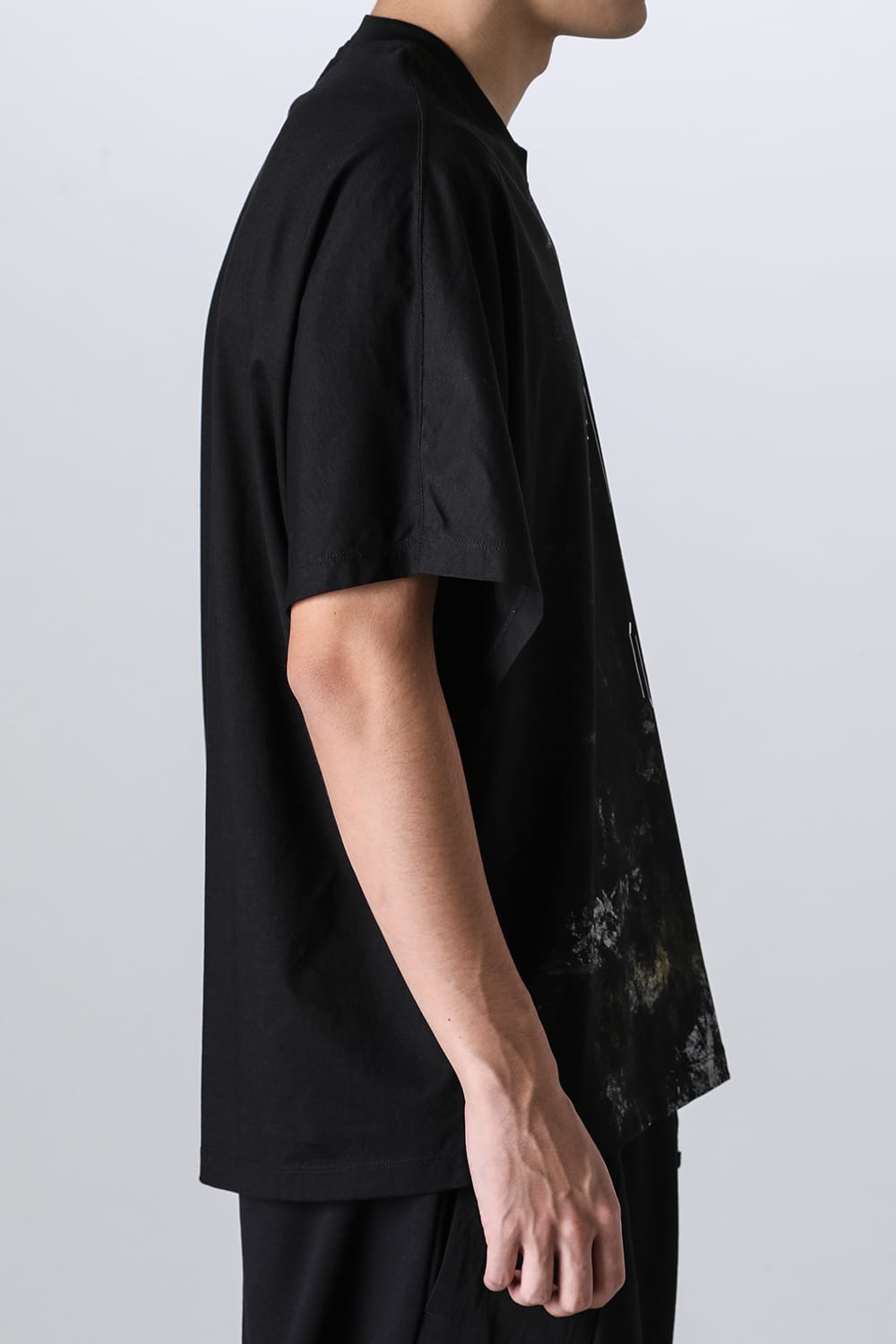 Cotton SZ Jersey Print T-Shirt Black