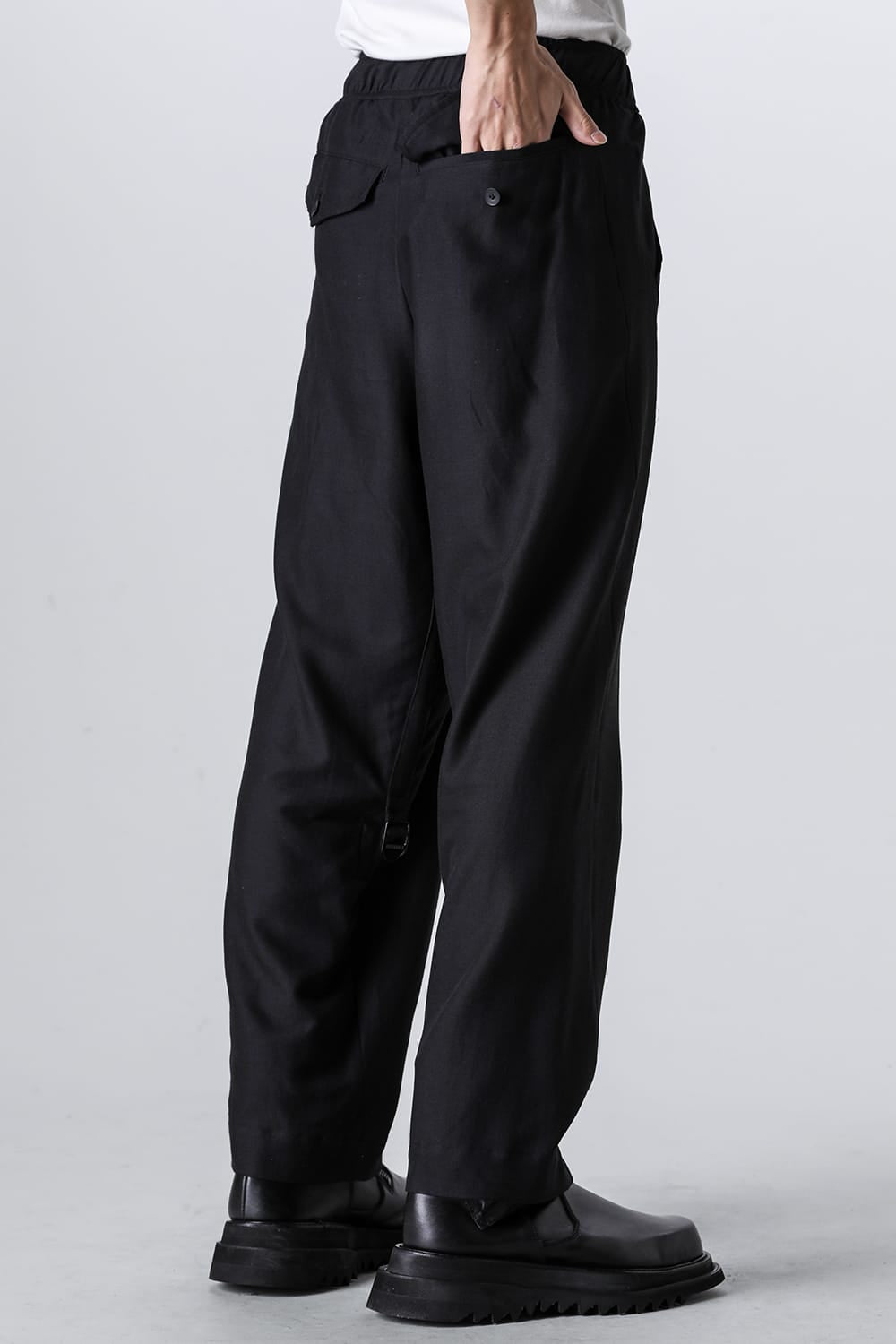 Rayon / Silk / Cotton Cloth Wide Easy Pants