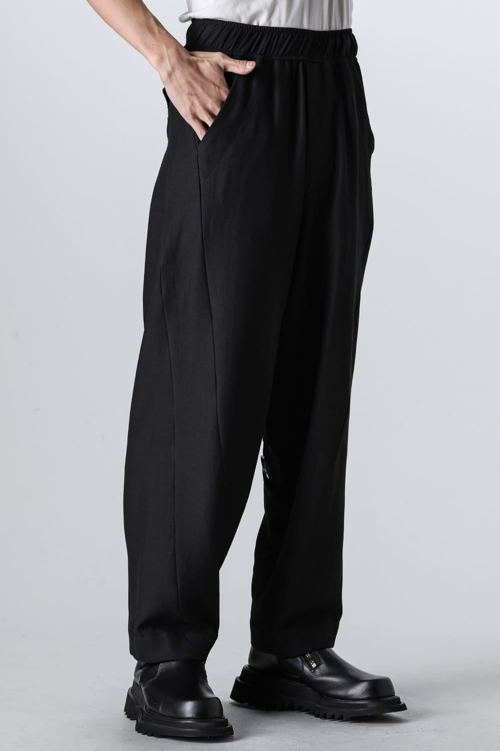 Rayon / Silk / Cotton Cloth Wide Easy Pants