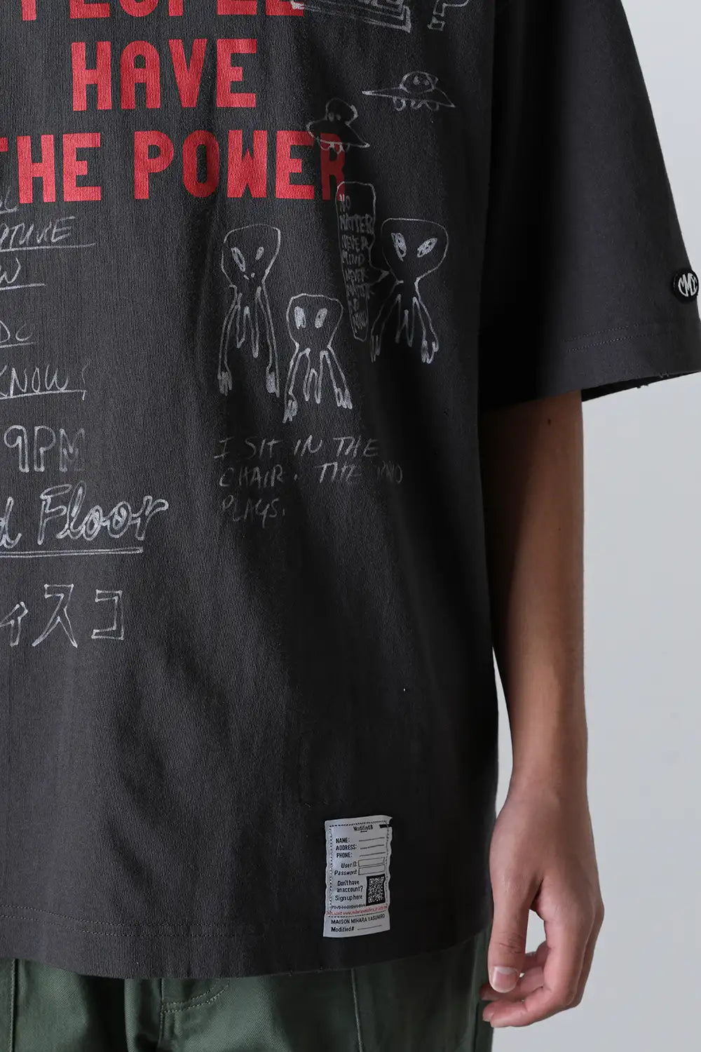 Distressed Tee Black