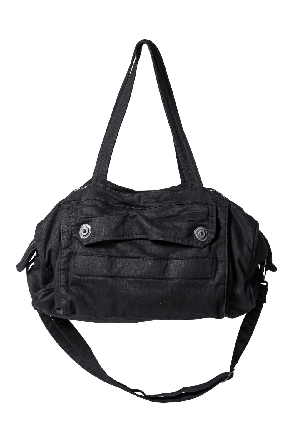 10.5oz Stretch Denim Gas Mask Boston Bag