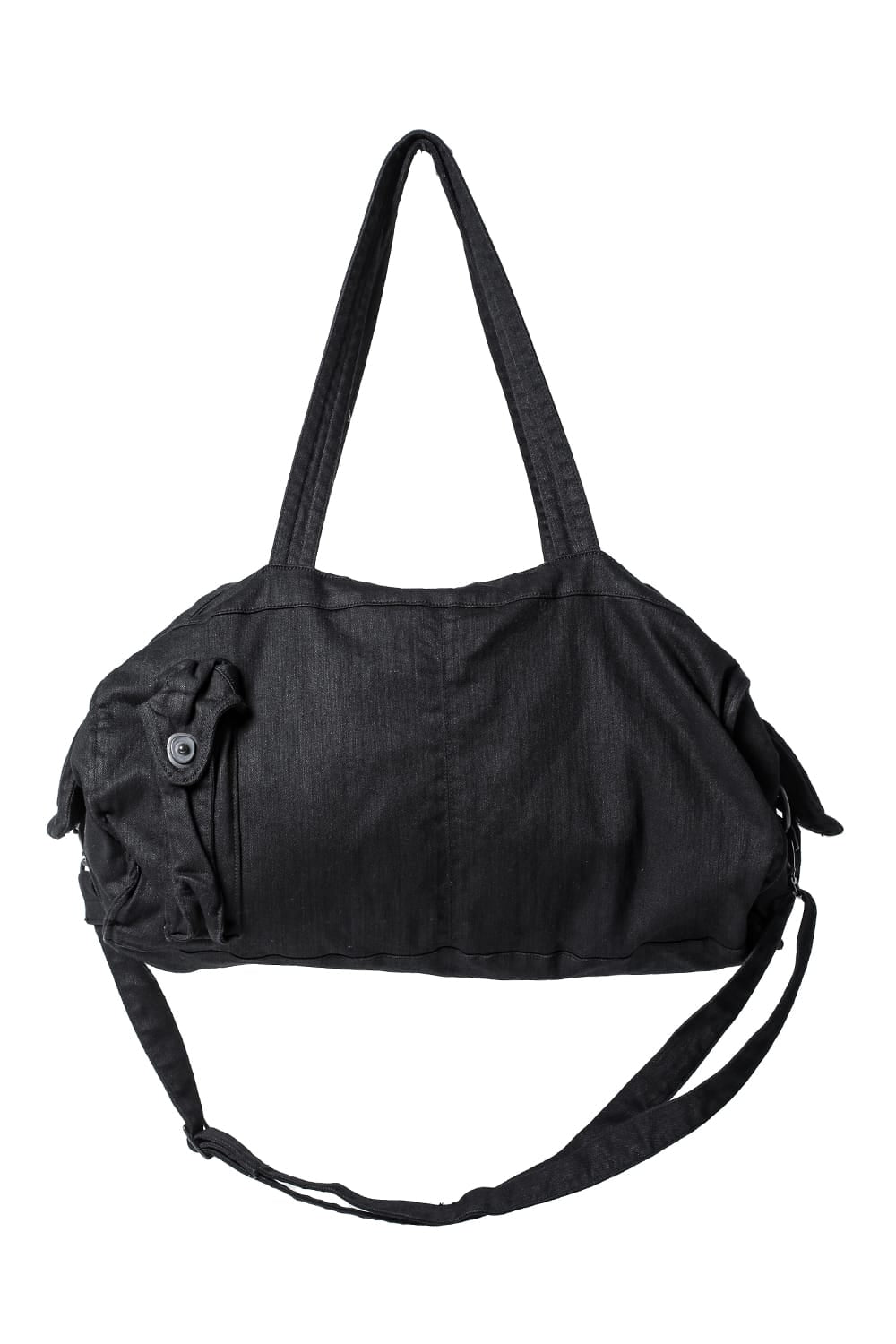 10.5oz Stretch Denim Gas Mask Boston Bag