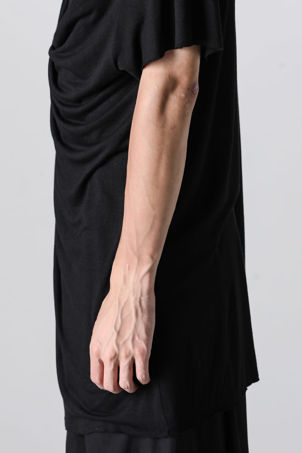 Rayon / Silk Jersey Drape Neck Cut & Sewn