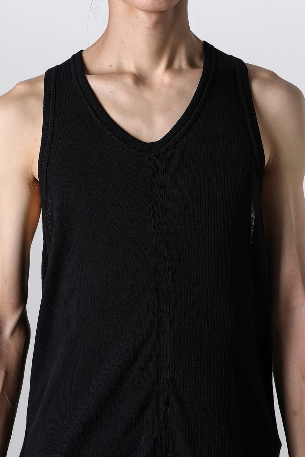 Cotton Rib Damage Tank Top