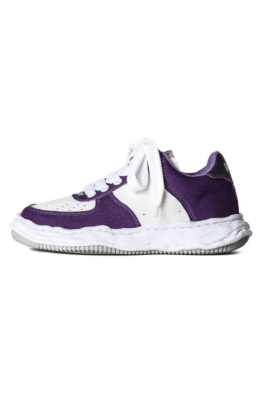 WAYNE Original sole Canvas Low-Cut sneakers Purple/White