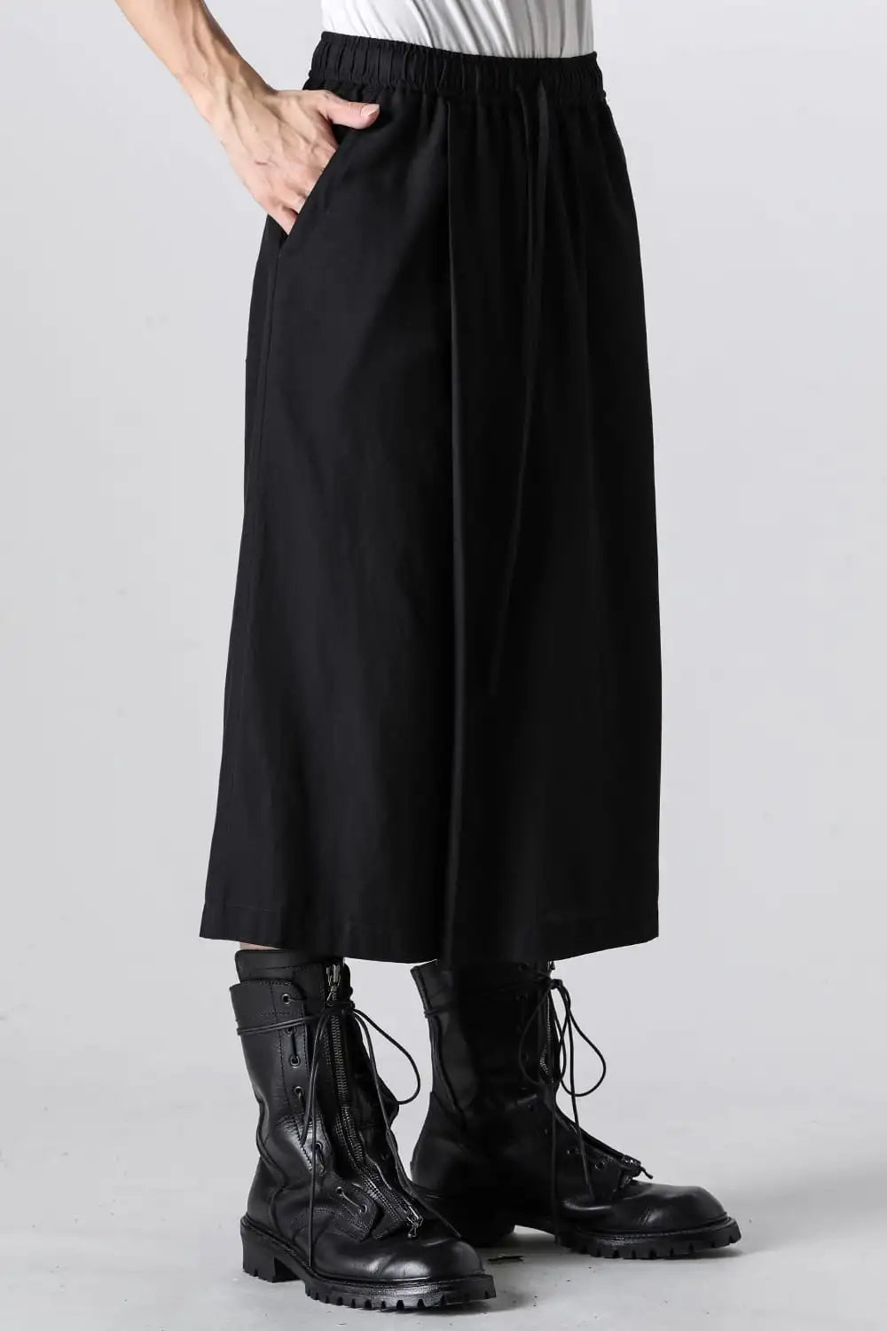 Rayon/Cotton Cloth Wide Pants