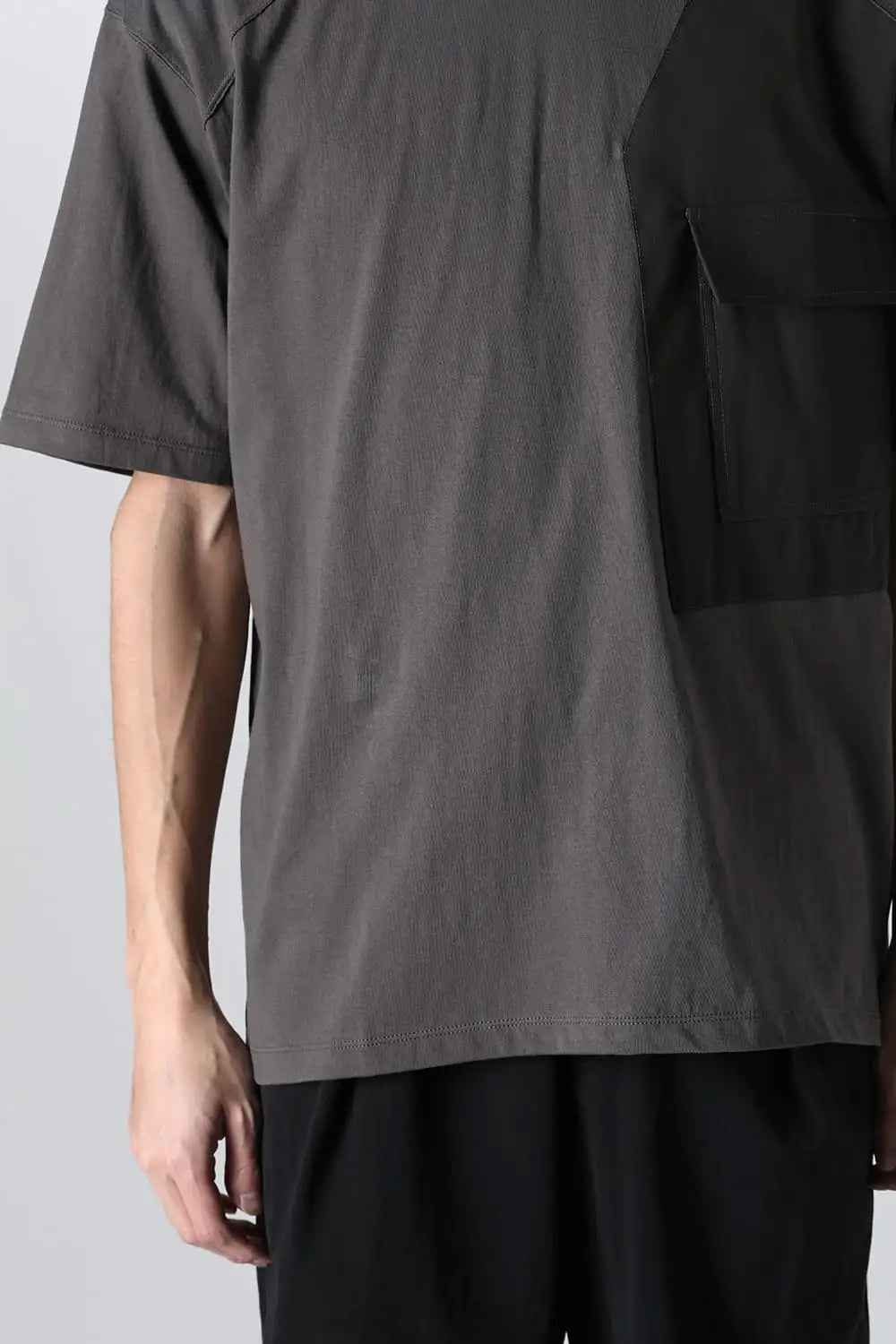 Cotton Jersey Pocket T-shirt  Gray