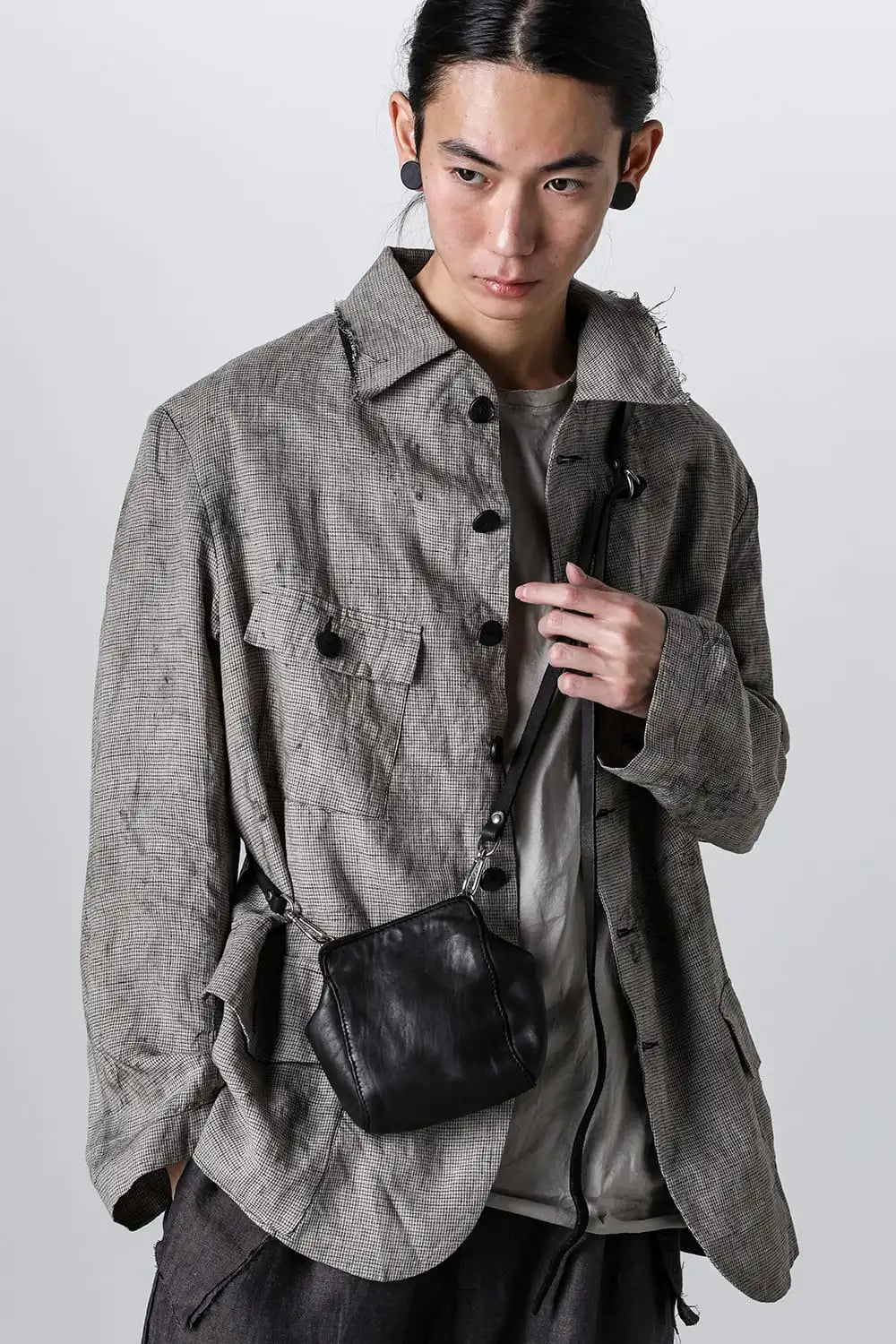 Mini Shoulder Bag Soft Horse Full Grain - RT02 Black