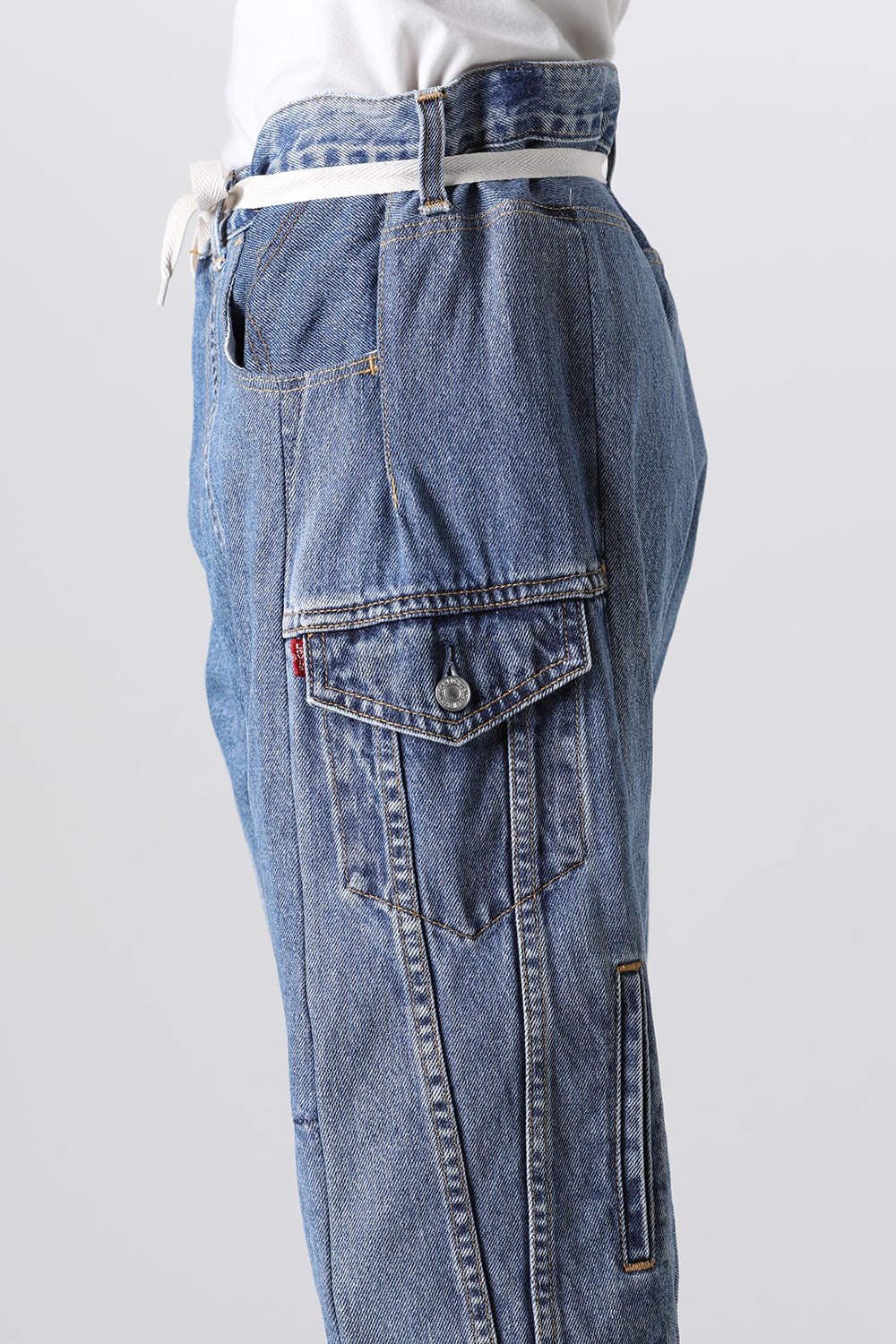 Denim Cargo Pants - M2