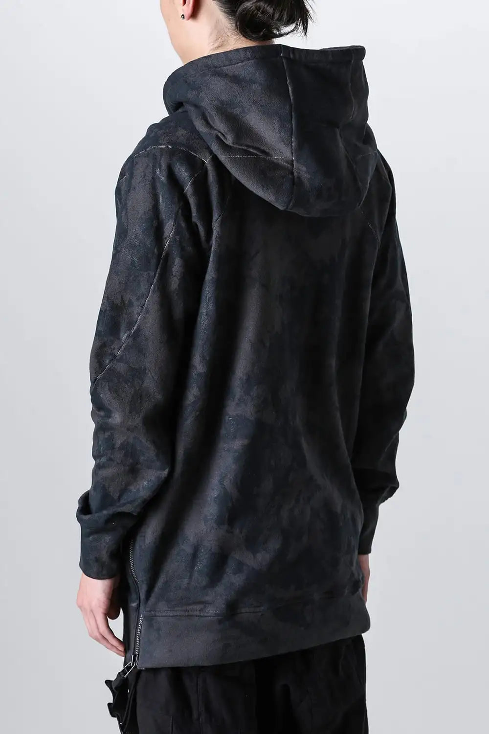 Untwisted Fleece-Lined Coating Hooded Jacket