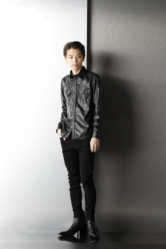 Fake Leather Shirt