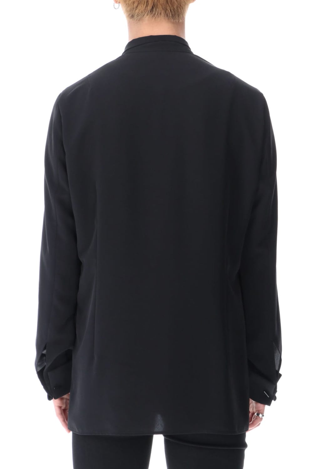 リボンシャツ ブラック