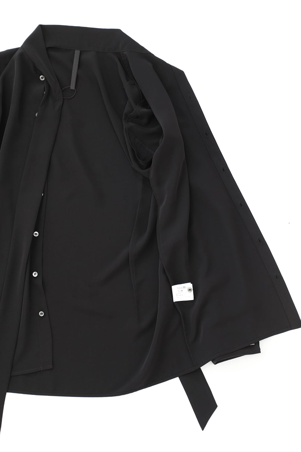 リボンシャツ ブラック