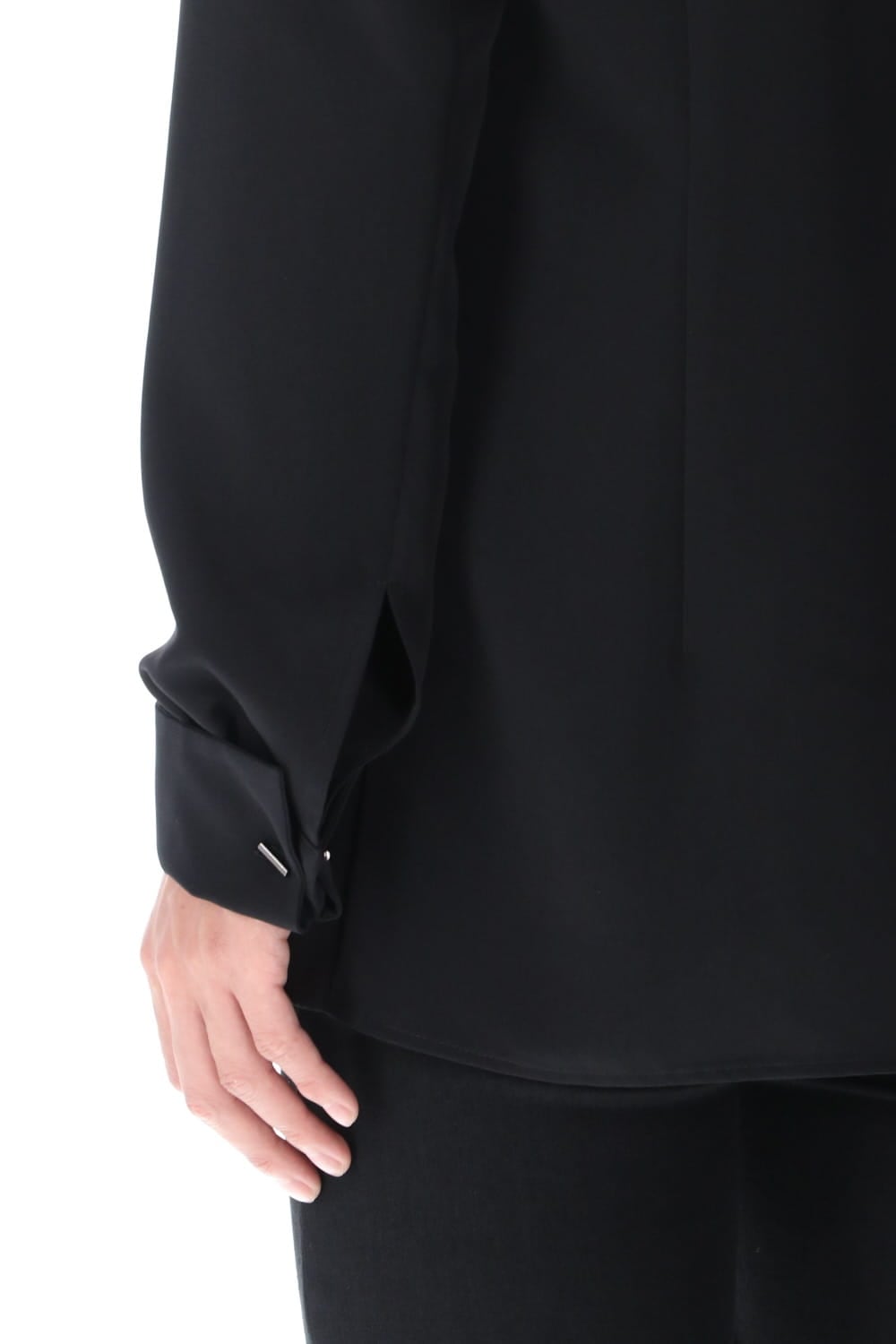 リボンシャツ ブラック