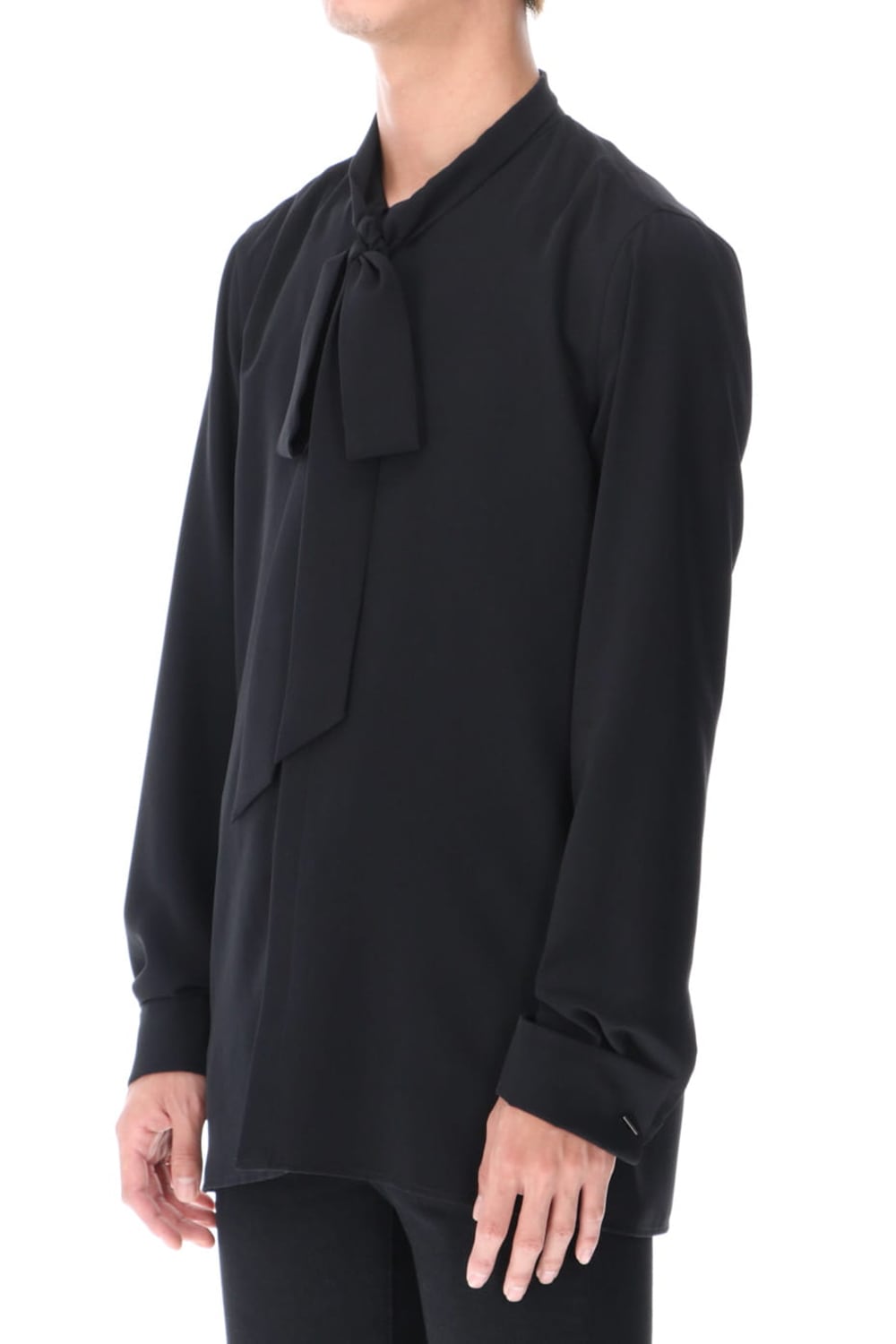 リボンシャツ ブラック