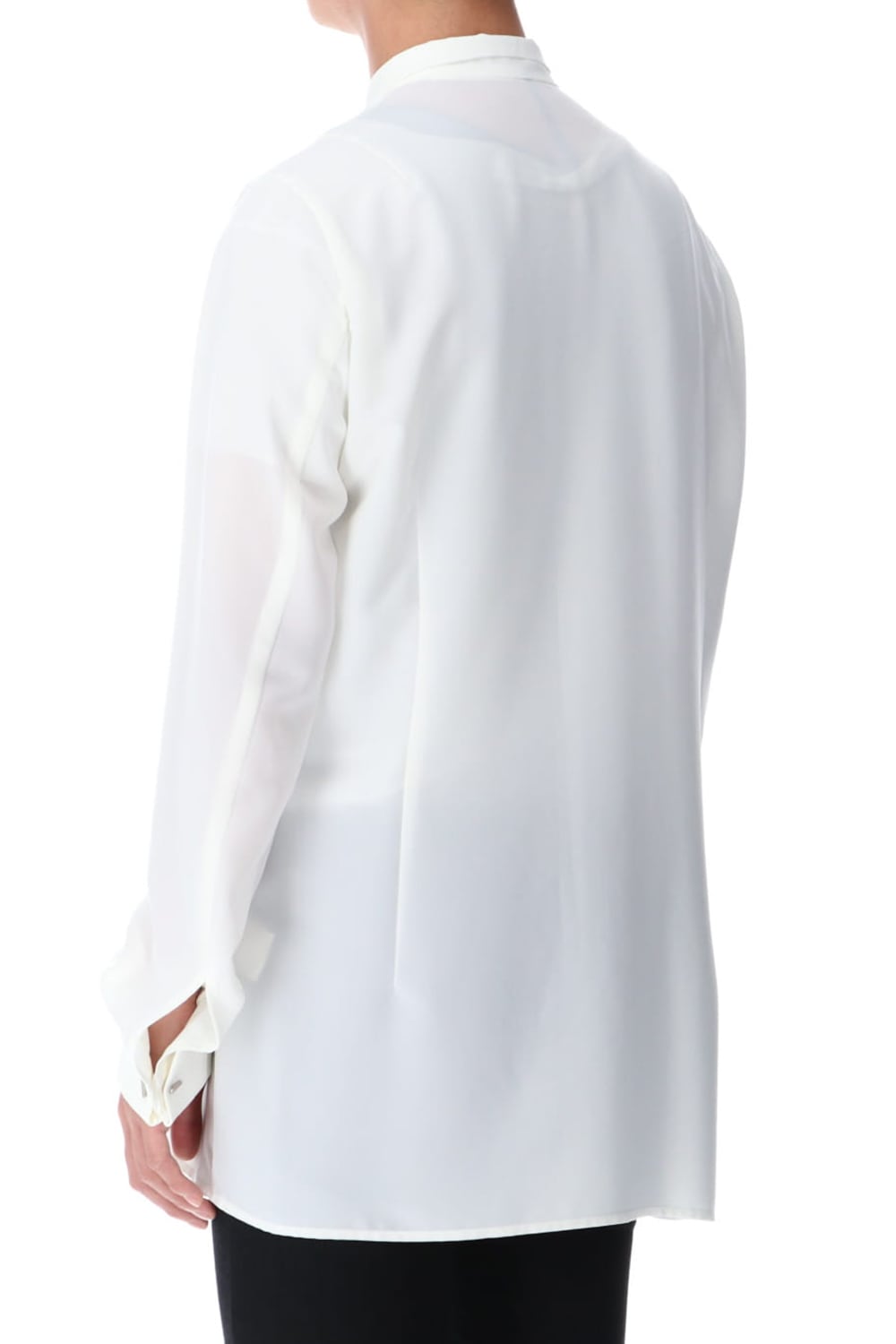 リボンシャツ オフホワイト