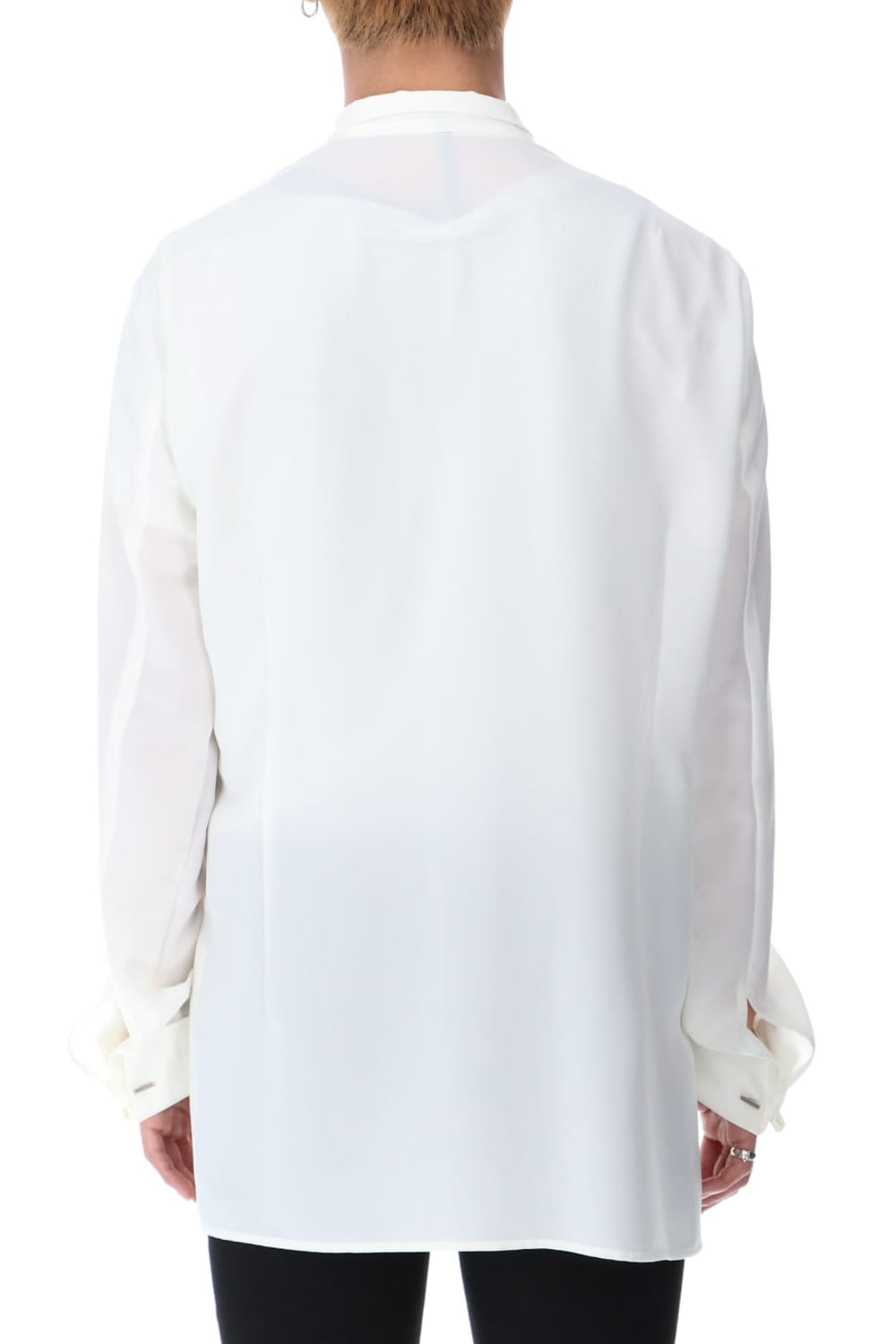 リボンシャツ オフホワイト