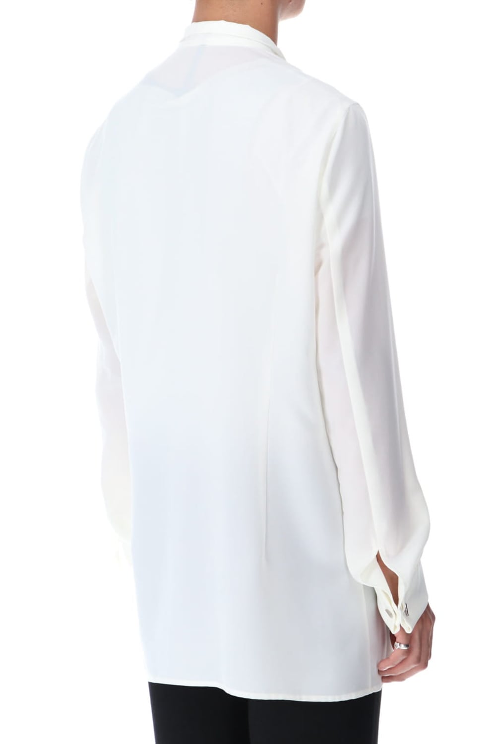 リボンシャツ オフホワイト