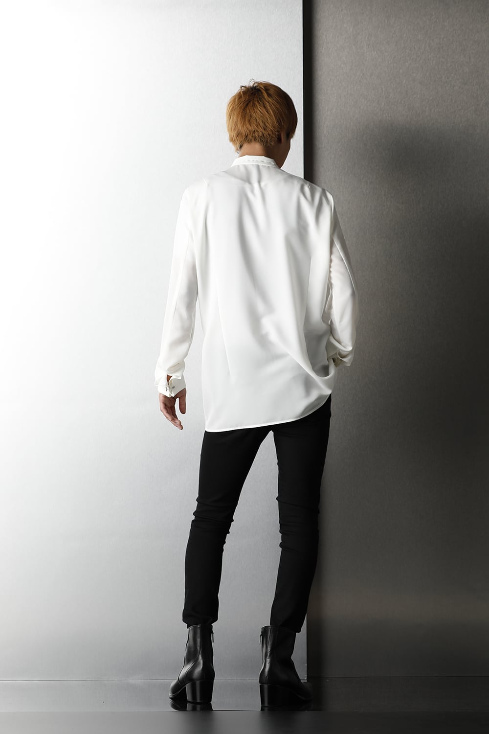 リボンシャツ オフホワイト