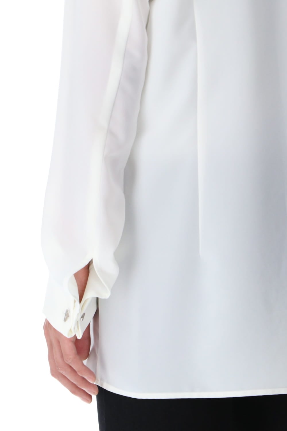 リボンシャツ オフホワイト