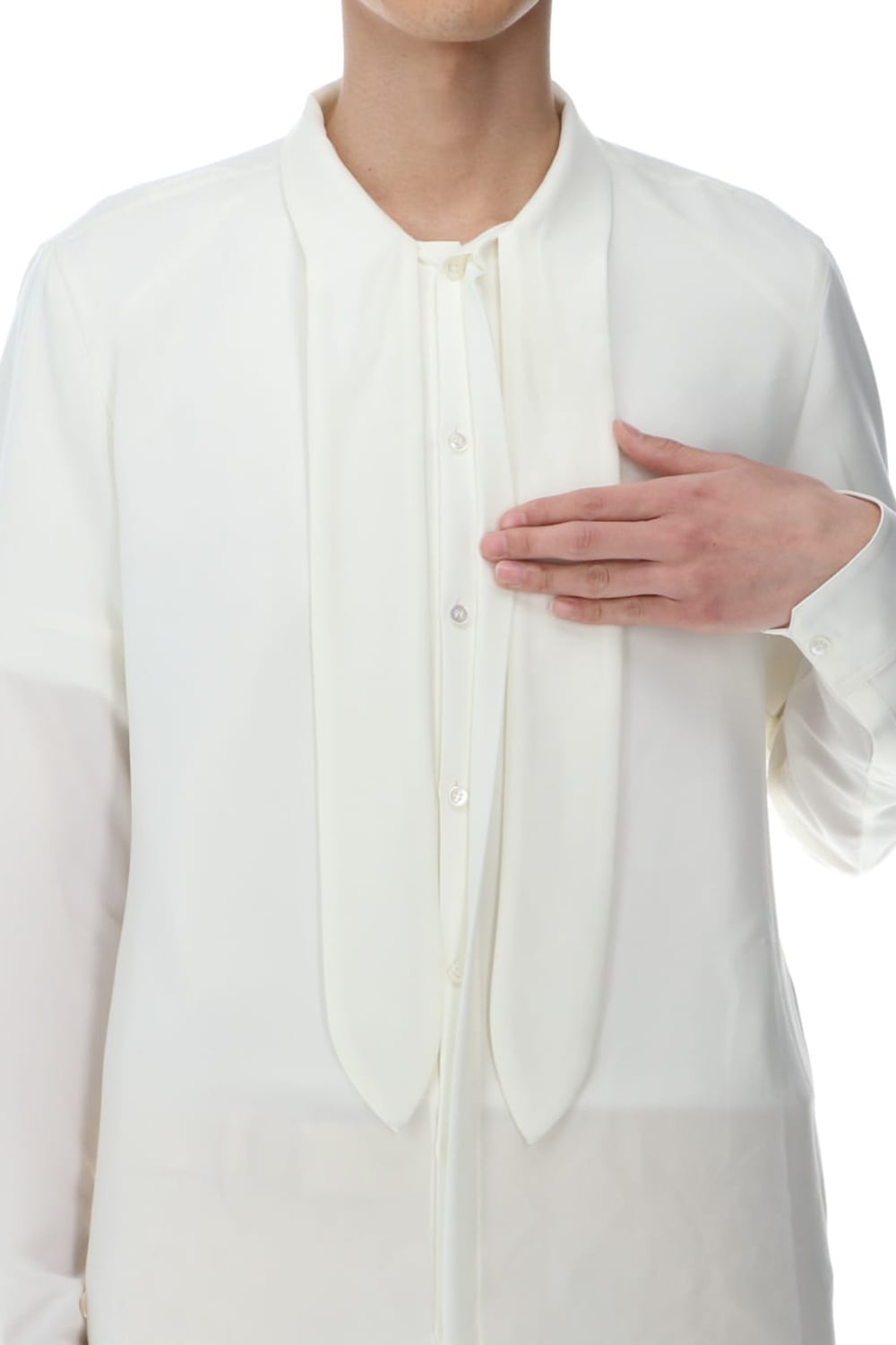 Ribbon Shirt Off White