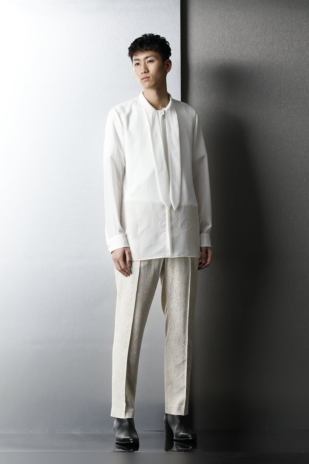 Ribbon Shirt Off White