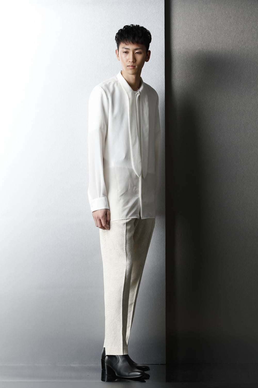 Ribbon Shirt Off White