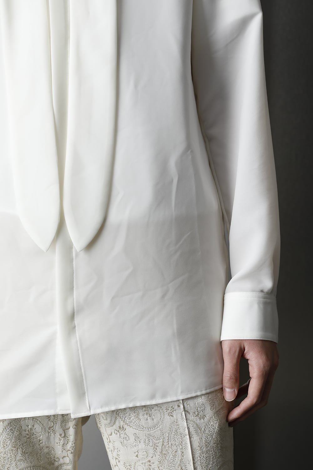 Ribbon Shirt Off White