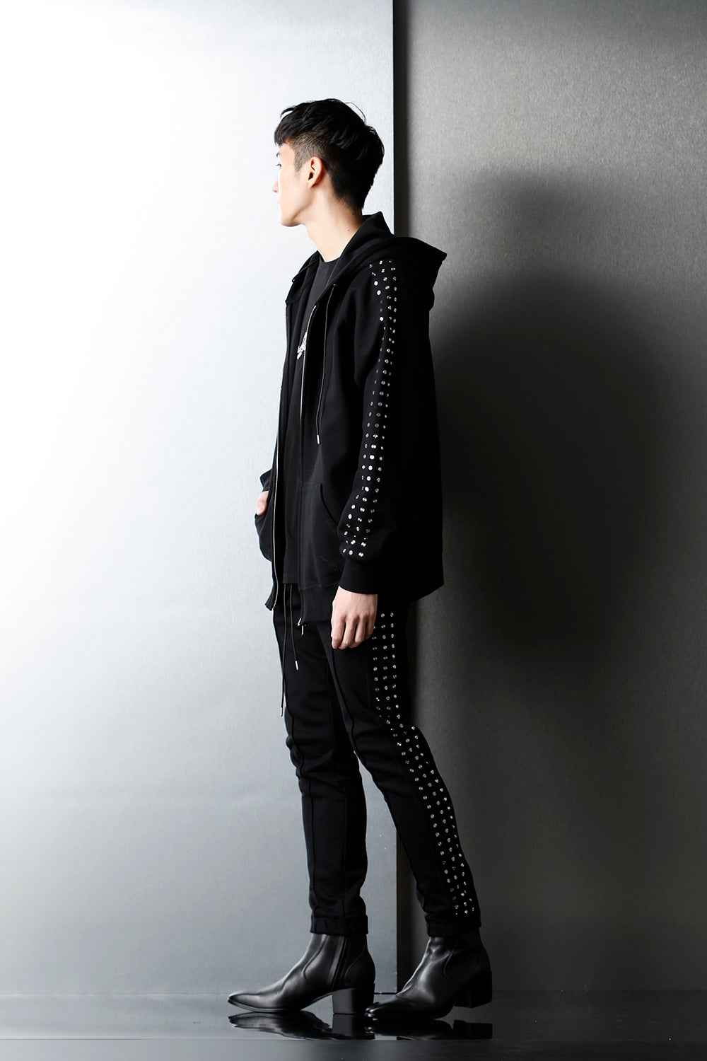 Studs Track Pants BLACK